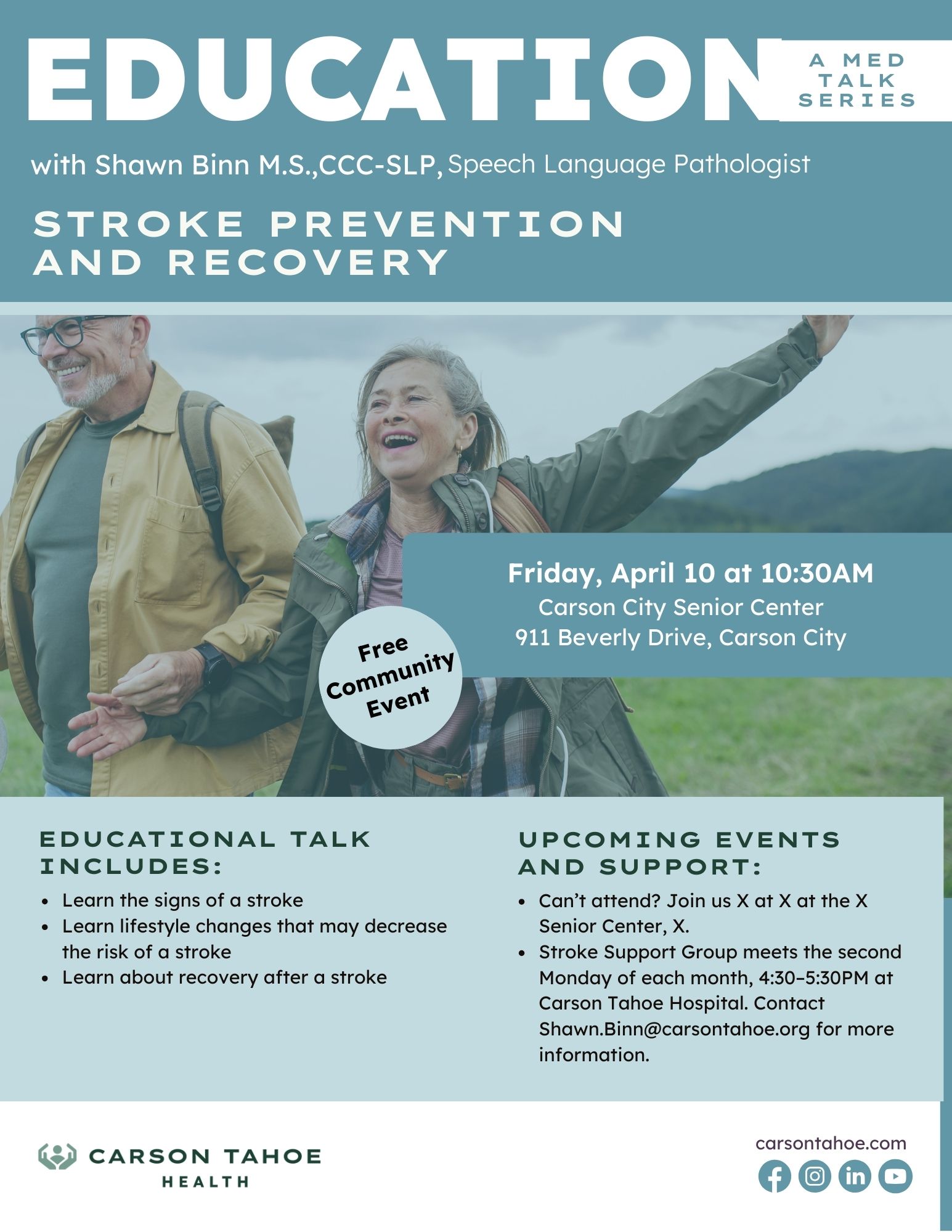 Carson Tahoe Health Talk - Stroke Prevention and Recovery