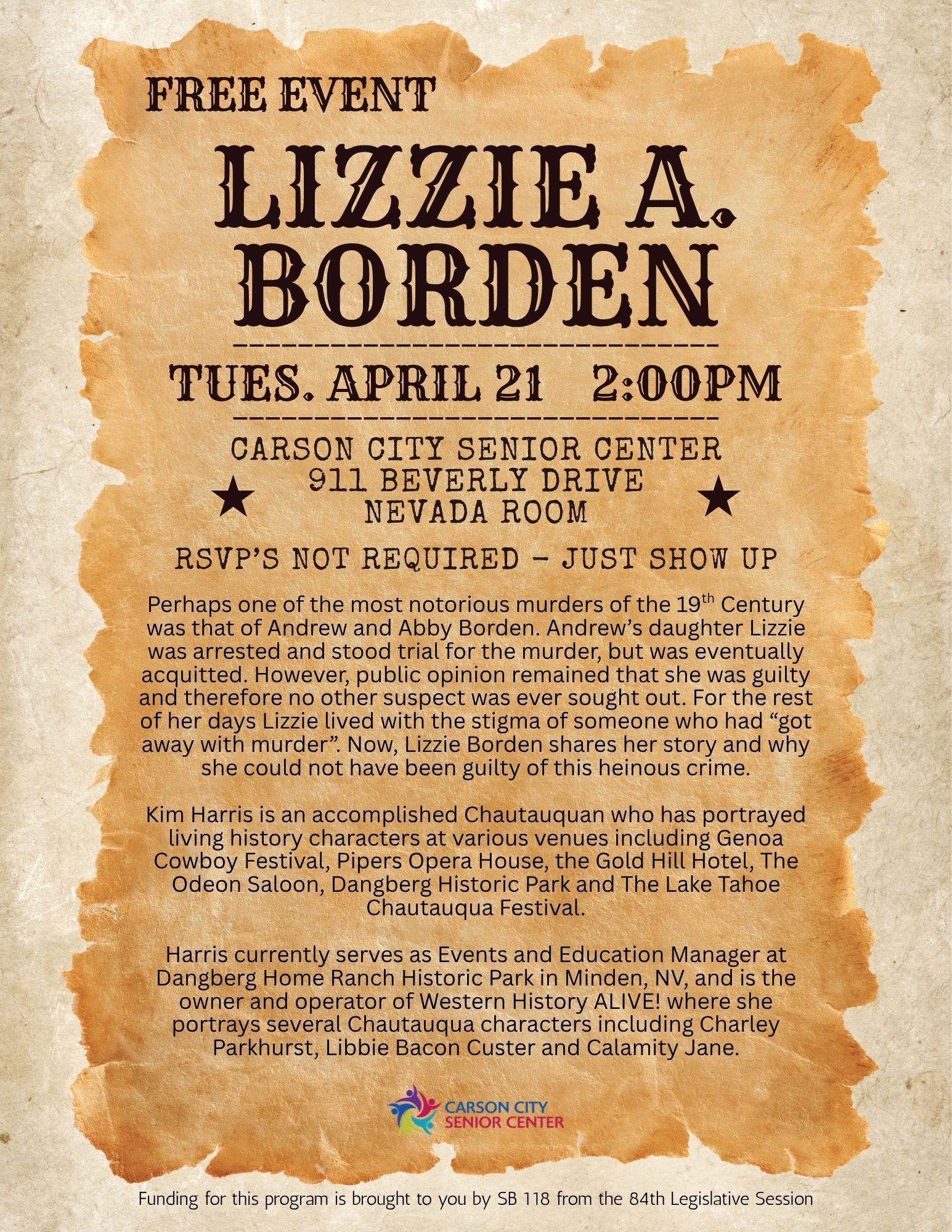 Kim Harris as Lizzie Borden